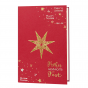 Internationale Weihnachtskarten "Stern" mit edler Gold- & Silberfolienprägung.