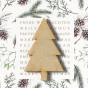 Moderne Weihnachtskarten "Tannenbaum" - Detailansicht