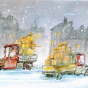Weihnachtskarten "Transportfirma" - Detailansicht