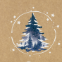 Weihnachtskarten "Weihnachtsbaum" - Detailansicht