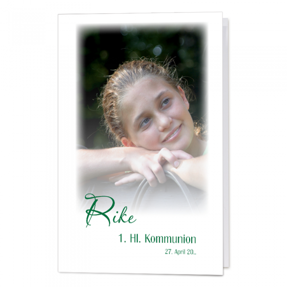 Einladungskarten "Rieke" für die Kommunion & Konfirmation im hübschen Design