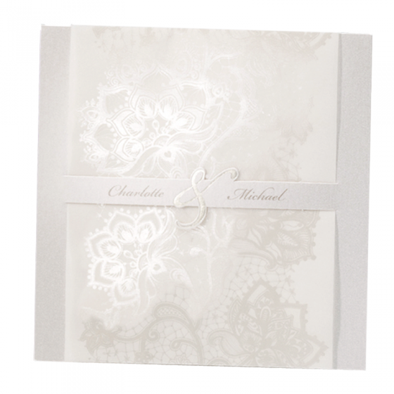 Hochzeitskarten "Einladung" mit raffinierten Gestaltungselementen 