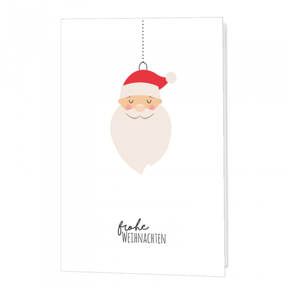 Lustige Weihnachts- und Neujahrskarten im fröhlichen Design