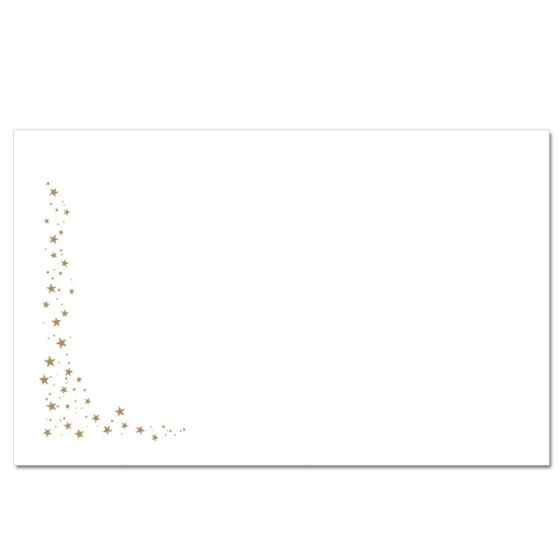 Schmuckkuverts "goldene Sterne" im festlichen Design (20 x 12,5 cm)