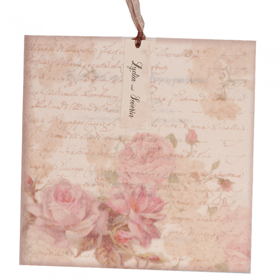 Einladungskarten "Vintage & Rosen" im romantischen Design