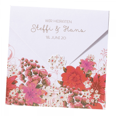 Hochzeitseinladungskarten "Blumen"