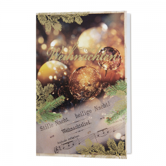 Klassische goldene Weihnachtskarten