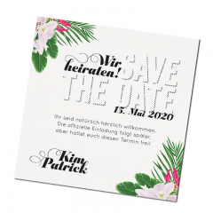 Save the date Karten "Hochzeit - Hawaii"