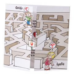 Witzige Hochzeitseinladungen "Labyrinth"