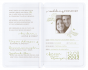 Hochzeitseinladung "Passport" im modernen Design - Gestaltungsbeispiel Karteninnenseiten